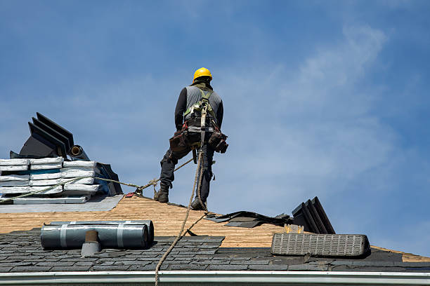 Professional Roof Replacement technician working in North Windham, CT